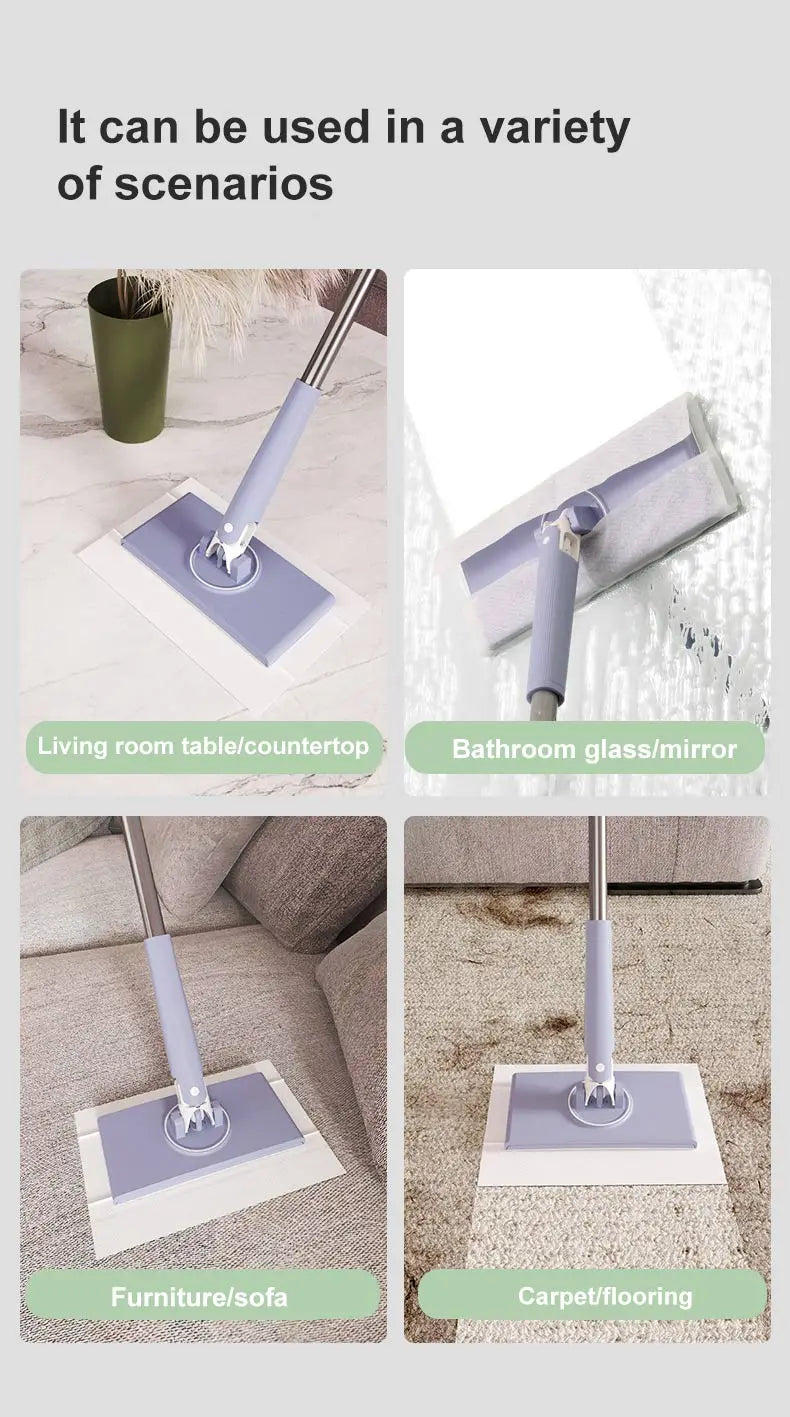 Large Hands-Free Cleaning Mop For window Floor