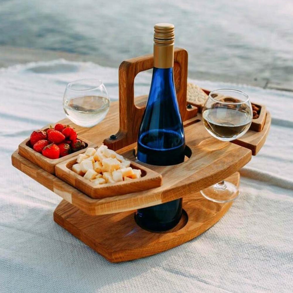 Wooden Wine Rack Table